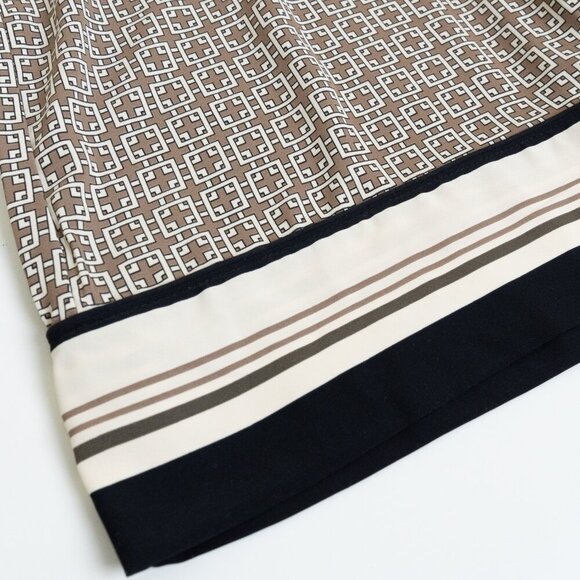 ✨ Abercrombie Fitch Satin Wide Leg Trousers Pull On Pant Brown Beige - Picture 10 of 15